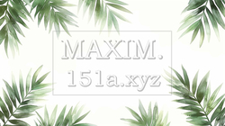 南洋植物を描いた水彩画のフレーム図柄