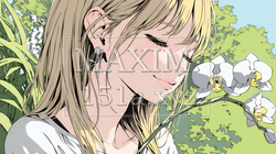 蘭の花と若い女性｜9537604-4996