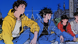 夜の街でたむろっているティーンエージャーたち｜9551853-16676