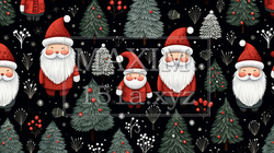 クリスマス関連の連続絵柄の背景図案 | 9550550-2906