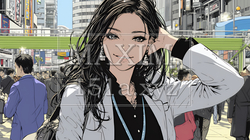 ビジネスフェアに参加しているビジネスウーマン｜9582989-6240