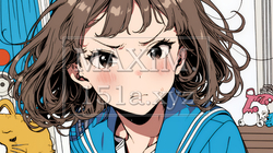 「バカ言ってんじゃないよ」と激怒している女子高生｜9612596-10963