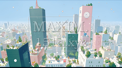 大都市のビル街（ポップでキュートな表現） | 962256-11529