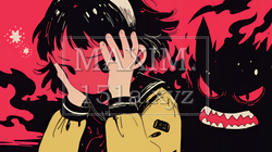 絶望：不安と絶望を感じている少女