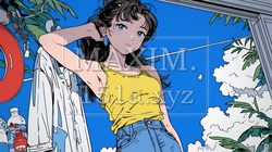 タンクトップを着た健康的な若い女性