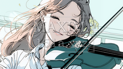 バイオリンを弾いている女性｜9711995-9042