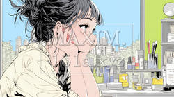 ドラッグストアでコスメを選ぶ若い女性｜9748512-6107
