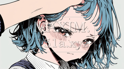 いじめられて顔を赤くして涙をこらえる少女｜9761925-5647