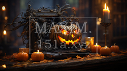ハッピー・ハロウィンの絵：ちょっと怖いムードの精緻CG