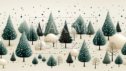 クリスマスツリーの連続パターン | 9831926-2562
