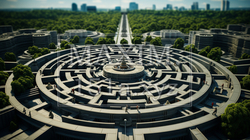 迷路のような近代建築（想像） | 9835886-1231