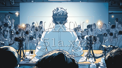 記者会見／共同インタビュー会場 | 9847985-7210