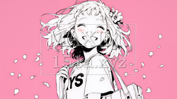 満面の笑みでYesと言っている若い女性（シンプルな色使い）｜9851065-5570