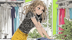 着ていく服をクローゼットから選ぶ若い女性｜9878040-10540