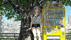 自動販売機で飲み物を購入する若い女性｜日常・ライフスタイル・屋外シーン | 9937313-17530