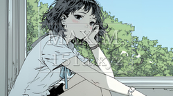 孤独を感じている若い女性