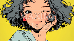 「うふふ」と微笑んでいる若い女性