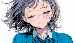 涙ぐむ制服姿の女子高生