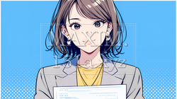 書類を確認するビジネスウーマン