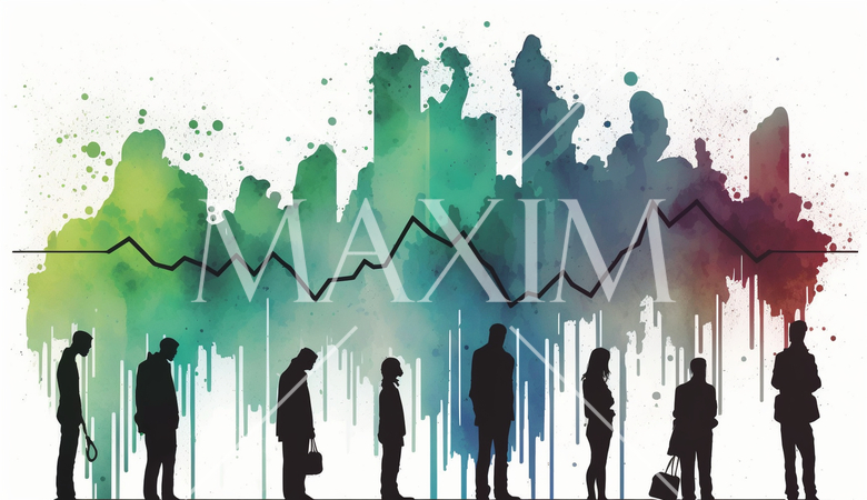 株価の変動に一喜一憂している人たち