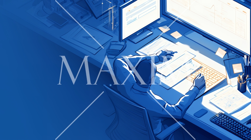 マーケティングデータなどの計量分析を行っているビジネスパーソン