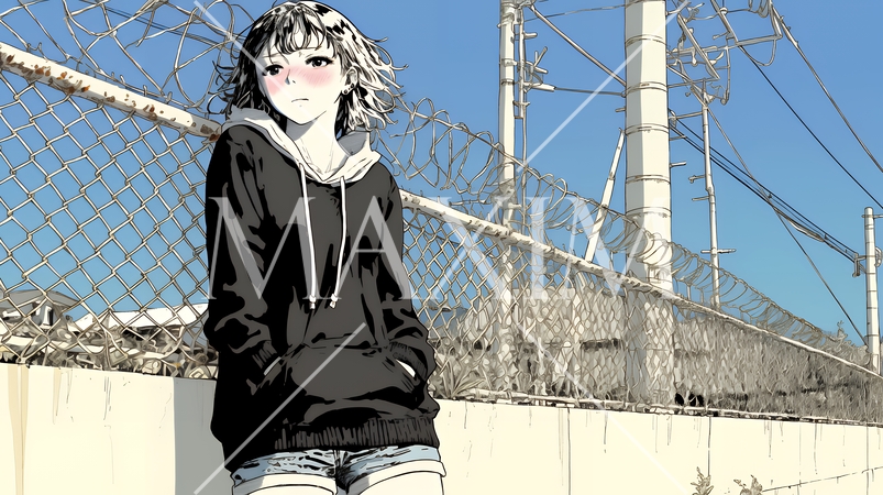 孤独を感じている若い女性