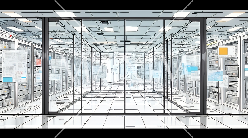 ビッグデータとAI：データ解析による洞察とデータセンターの役割のイメージ