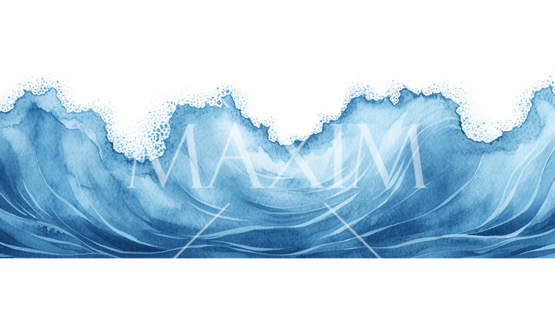 南国の海の波のイメージの背景画像