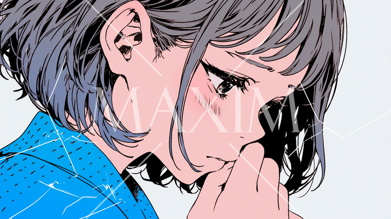 失恋して気落ちしている女の子