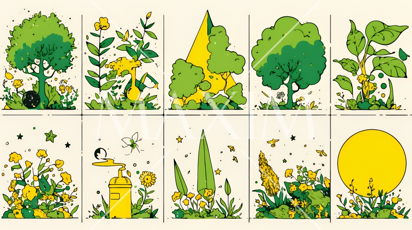 エコとサステナビリティのビジネスコンセプト｜地球と再生可能エネルギーで考える環境問題イラスト