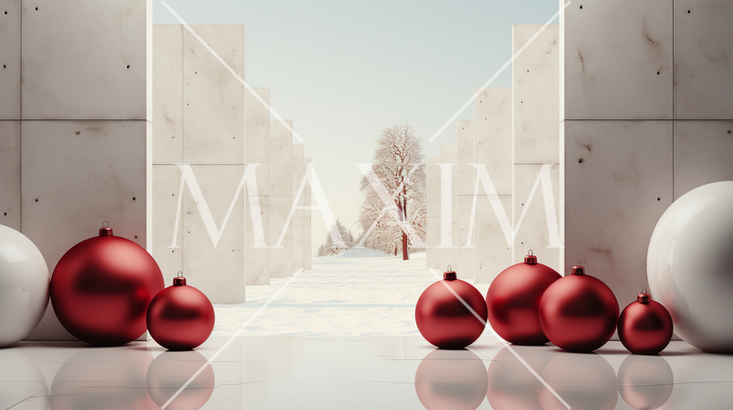 メリークリスマス：ミニマルアート（Minimalism）的表現の背景画像