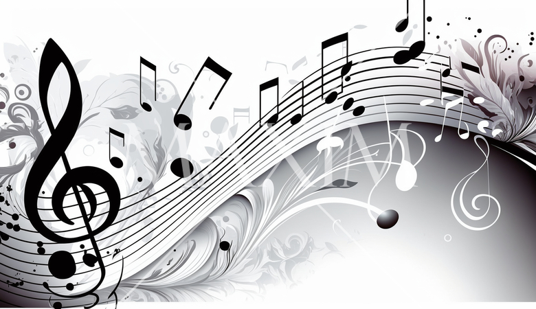 音符をモチーフにした背景