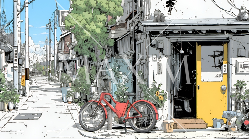 昭和のかおりが漂う町並み