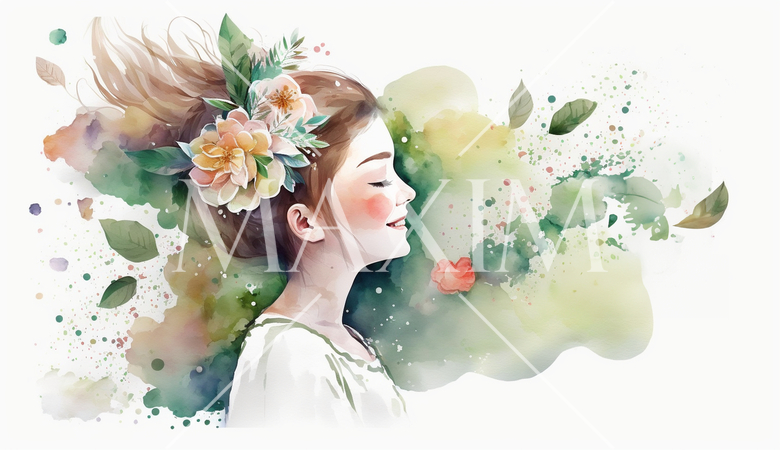 幸せいっぱいの花嫁の横顔