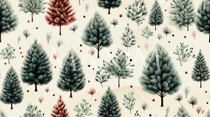 クリスマスツリーの連続パターン