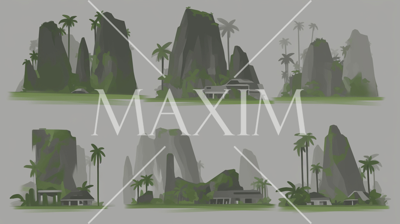 南の島の高級別荘のリファレンスファイル