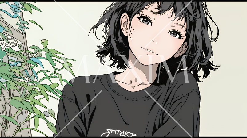 苦笑いをしている女性（気まずさ、困惑、自嘲、内なる葛藤を抱えて）