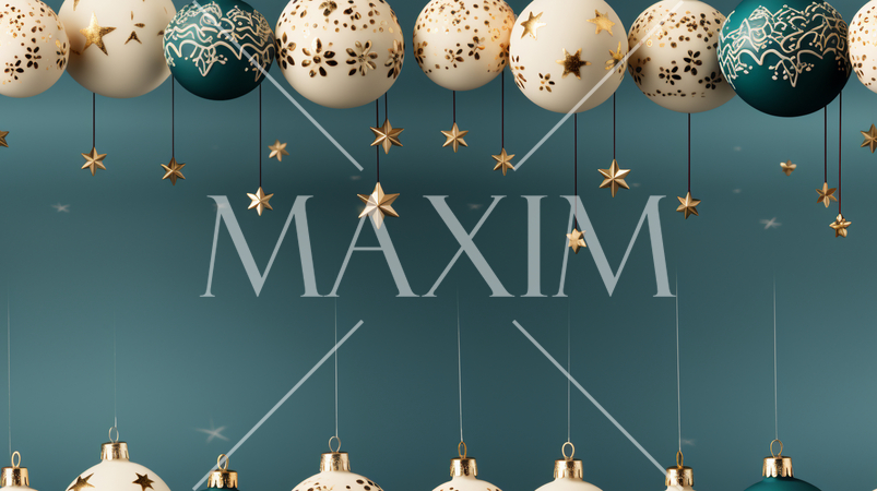 クリスマスオーナメントの連続パターン