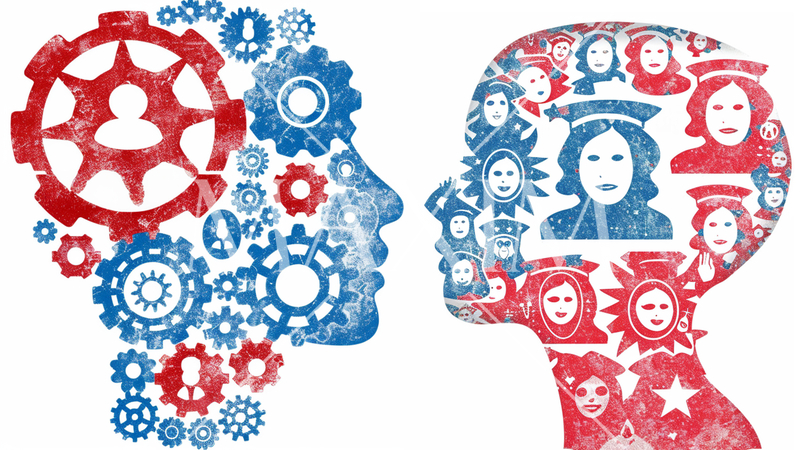 AIにより人間の思考機会が減少し、判で押したような脳構造になっている