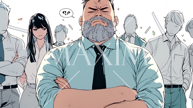 仕事で対立しているビジネスパーソン