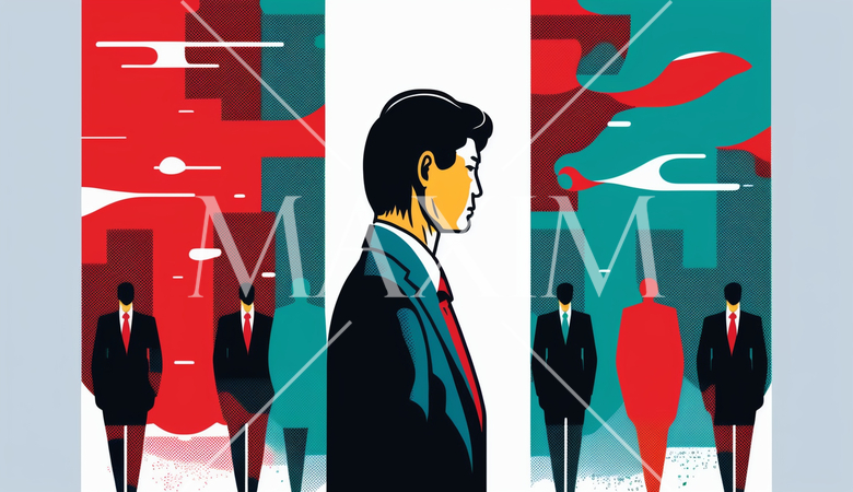 リーダーシップと指導：リーダーシップ、指導者と部下の関係。