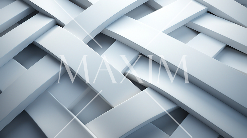 白色基調の立体的なジオメトリックな背景画像