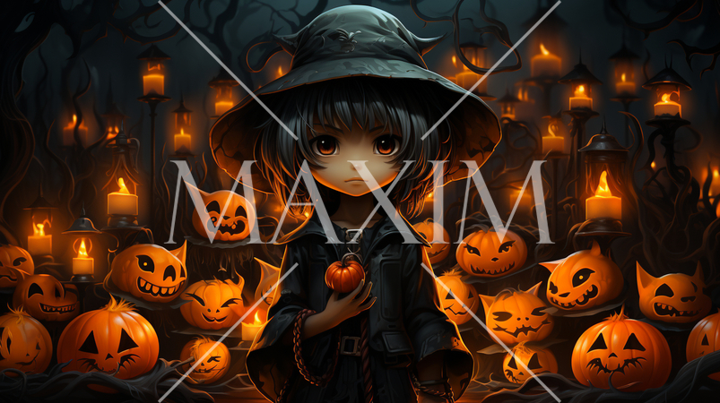 本格的なハロウィン仮装をしている子供