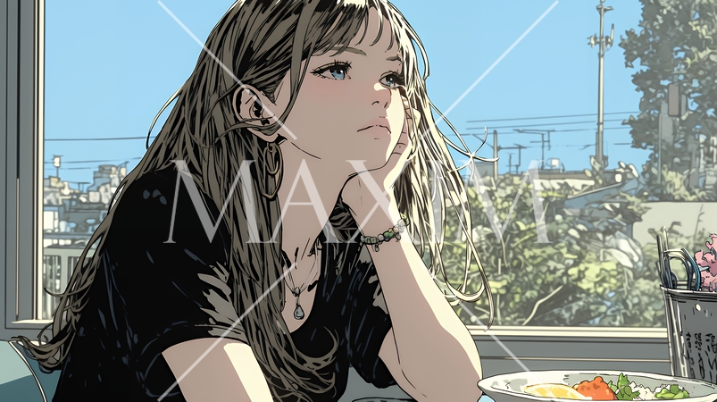 心配事があって食が進まない女性