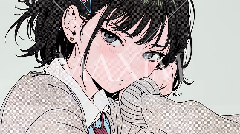 「はぁ？」と呆れた表情をしている女子高生