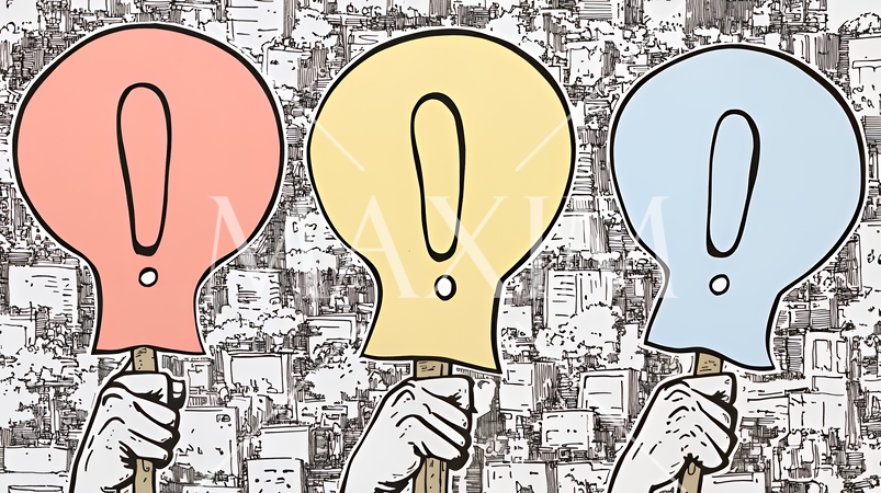 ビックリマークのある場面