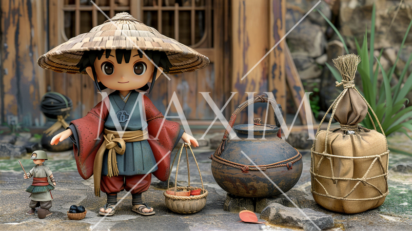 山童：水木しげるロードでは気持ちの悪い妖怪だけど、かわいくアレンジ