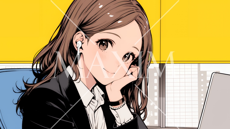 書類を確認するビジネスウーマン