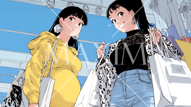 妊娠している若い女性