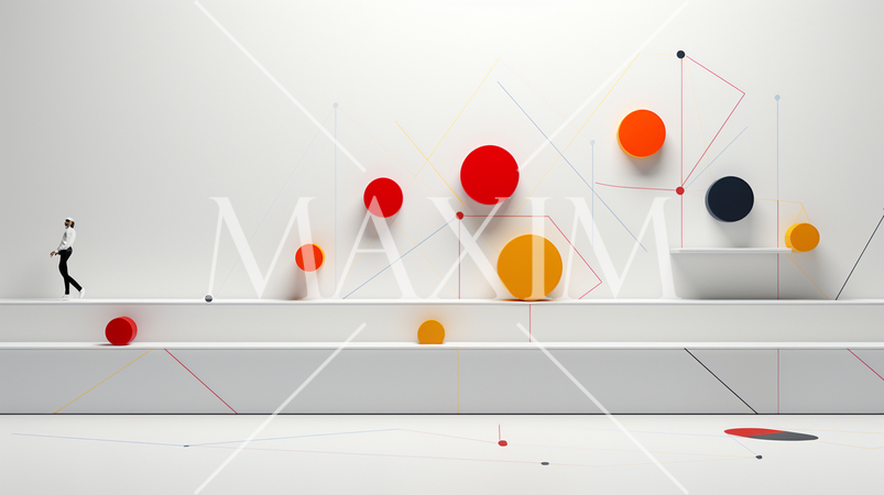 人が仮想空間をハイジャンプしているイメージ